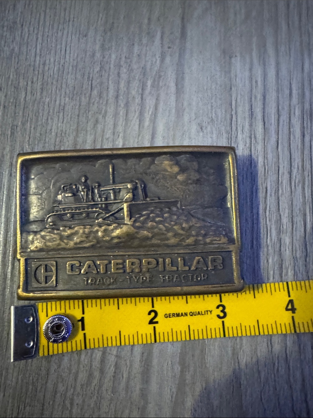 Caterpillar Brass-Tone Tractor BELT BUCKLE